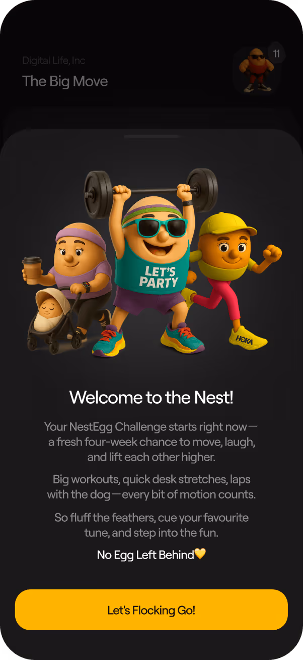 NestEgg app screen